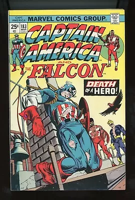 Buy 1975 Marvel,  Captain America   #183, Key, Death Of Roscoe Simmons, U-PICK, BX95 • 10.20£