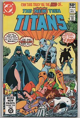 Buy #2	The New Teen Titans 1980 NM- Vintage Comic 1st App Deathstroke, Direct, Perez • 155.32£