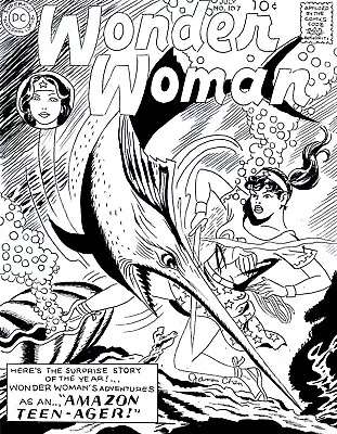 Buy Wonder Woman # 107 Cover Recreation 1st Wonder Girl Original Comic Art • 31.06£