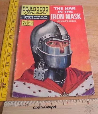 Buy Classics Illustrated Comic #54 The Man In The Iron Mask VG 1960's HRN 142 • 7.78£