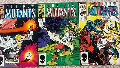 Buy New Mutants Marvel Comics Bundle Job Lot X3 #51-53 Chris Claremont VF Condition • 6.50£