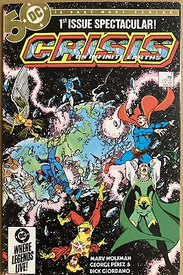 Buy Crisis On Infinite Earths #1 VF April 1985 1st Print FIRST ISSUE COLLECTIBLE 🔑 • 24.99£