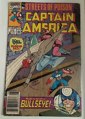Buy Captain America #373 1990 (1st Cameo App Of Leon Hoskins) • 1.55£