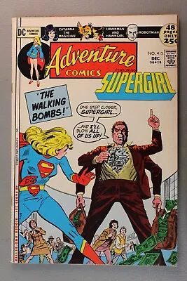 Buy ADVENTURE COMICS #413 Featuring SUPERGIRL 1971  The Walking Bombs!  • 9.31£