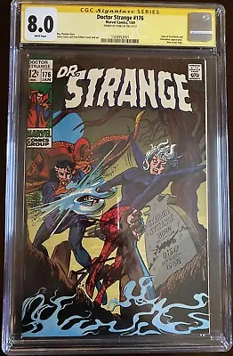 Buy Doctor Strange #176 SS CGC 8.0 Stan Lee RARE ERROR Double SIGNED Signature 1969 • 660.12£