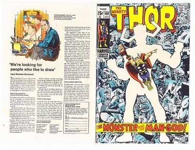 Buy Facsimile Reprint Covers Only To THE MIGHTY THOR #169 - 1969 - Galactus • 19.42£