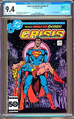 Buy Crisis On Infinite Earths #7 (1985) CGC 9.4  WP  Perez - Wolfman    Supergirl  • 54.35£