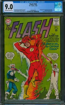 Buy THE FLASH #140 (1963) ⭐ CGC 9.0 ⭐ 1st App Of HEAT WAVE! Silver Age DC Comic • 539.74£