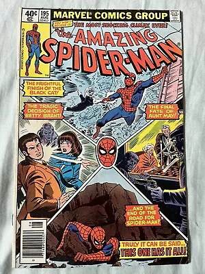 Buy Amazing Spider-man #195 ~ 2nd App. & Origin Of Black Cat ~ Marvel Comics 1979 • 19.42£