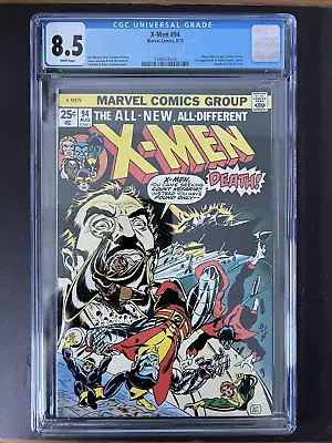 Buy X-MEN # 94 August 1975 CGC 8.5 White Pages • 830.19£