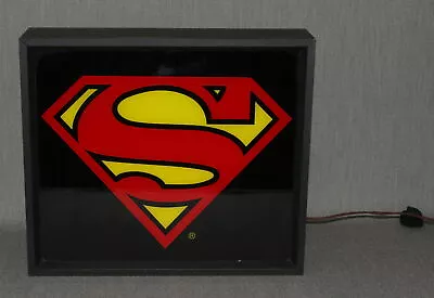 Buy Comic Shop 1989 Dealer Store Display DC Comics Superman Lighted Sign • 465.92£