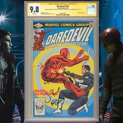 Buy CGC 9.8 SS Daredevil #183 Signed By Charlie Cox & Jon Bernthal Punisher 1982 • 1,106.67£
