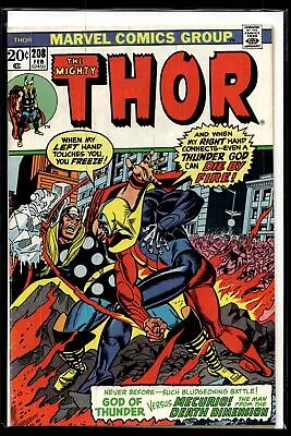 Buy 1973 Mighty Thor #208 1st Mercurio Marvel Comic • 7.76£