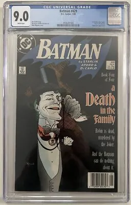 Buy Batman #429 CGC 9.0  A Death In The Family  Part 4 • 35.72£