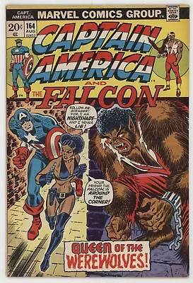 Buy Captain America 164 Marvel 1973 FN VF Falcon Wolf 1st Nightshade Werewolf • 27.34£