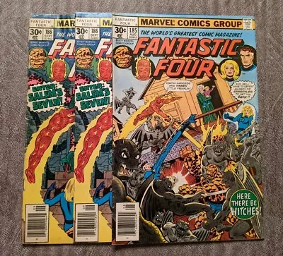 Buy Fantastic Four #185 & 186(2 Copies) 1st App Nicholas Scratch 1st Salems Seven FN • 10.11£