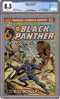 Buy Jungle Action #6 CGC 8.5 1973 1997483001 1st App. Erik Killmonger • 221.33£