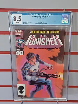 Buy PUNISHER Limited Series #5 (Marvel Comics, 1986) CGC Graded 8.5 ~ White Pages • 31.06£