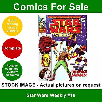 Buy Star Wars Weekly #18 Comic - VG/VG+ 07 June 1978 - Marvel UK • 3.49£