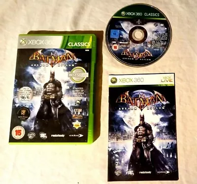 Buy Batman: Arkham Asylum - Microsoft Xbox 360 PAL With Manual & Free Uk Postage  • 2£