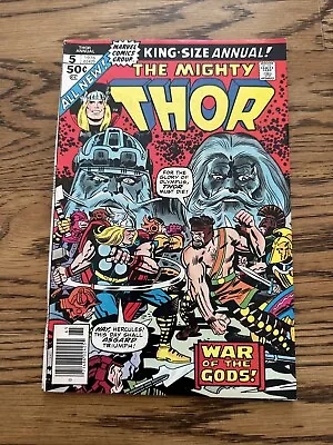 Buy The Mighty Thor King Size Annual #5 (Marvel 1976) 1st App Toothgrinder!  VF- • 13.19£