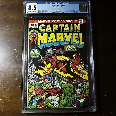 Buy Captain Marvel #27 (1973) - 1st Full Starfox! MCU - CGC 8.5 - Key! • 155.32£