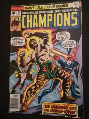 Buy The Champions 10 Ghost Rider Black Widow Iceman Angel Hercules Marvel Comics • 1.50£