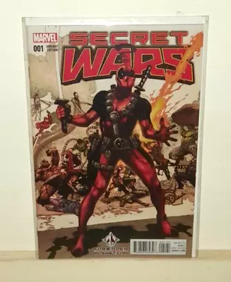 Buy Secret Wars #1 Forbidden Planet Variant (Marvel Comics 2015)1st Print • 4.99£