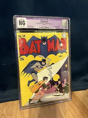 Buy Batman #14 1943 CGC 2nd Penguin Cover Appearance. • 1,025.12£