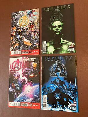 Buy Mixed Lot Of 4 Avengers #3 7 21 & New Avengers #9 (2013)  Marvel Comics Hickman  • 1.99£