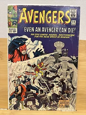 Buy The Avengers #14 1965 -  1st App Ogor Cent Copy  🔥🔥 Comic Book ! • 25£