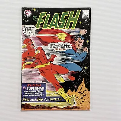 Buy The Flash #175 1967 VF- 2nd Superman Vs Flash Race Cent Copy • 100£