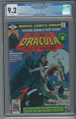 Buy Tomb Of Dracula #70 CGC 9.2 NM- Marvel Comics 8/79 Death Of Targo Quincy Harker • 93.36£