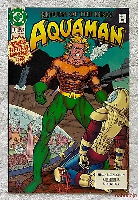 Buy DC AQUAMAN #1 2nd Series 50th Anniversary First Issue Dec 1991 NM* • 1.55£