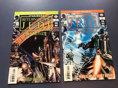 Buy STAR WARS INFINITIES RETURN OF THE JEDI 1 & 2 Princess &and Bounty Hunter 2003 • 20£