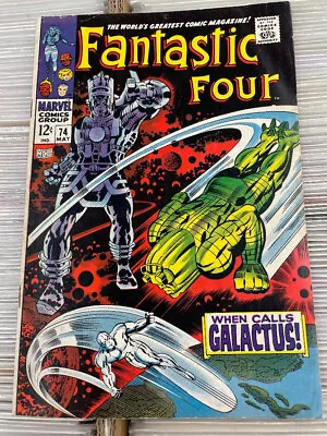 Buy Fantastic Four #74  Silver Surfer & Galactus Appearance FINE Condition • 77.65£