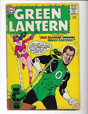 Buy Green Lantern 26 1964 DC Comics VG 4.0 Hector Hammond Star Sapphire Pieface • 32.68£