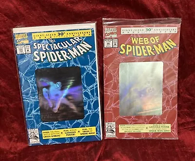 Buy Web Of Spider-Man 90 Poly & Spectacular Spider-Man 189 Marvel 1992 • 15.52£