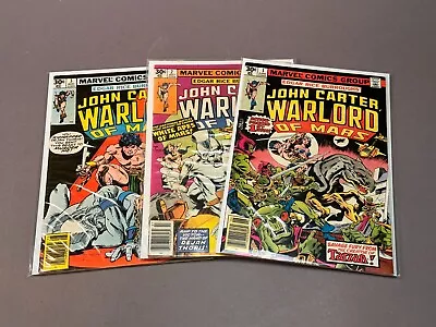 Buy 3 Vintage Marvel Comics... John Carter Warlord Of Mars # 1-3 All Graded 7.0! • 14.76£