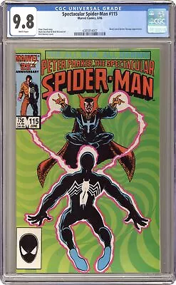 Buy Spectacular Spider-Man Peter Parker #115 CGC 9.8 1986 4385914007 • 105.03£