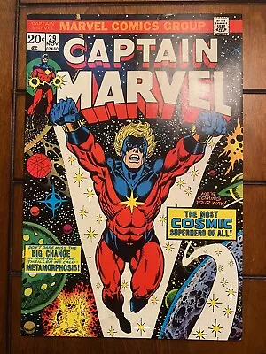 Buy Captain Marvel #29 (1973) - Starlin, Thanos Saga, Origin Of Eternals & Olympians • 15.56£