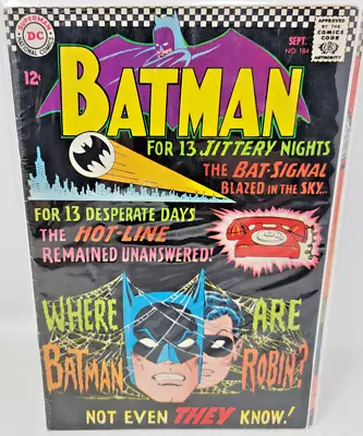 Buy BATMAN #184 1966 DC 5.5 Silver Age CARMINE INFANTINO COVER ART * • 19.41£