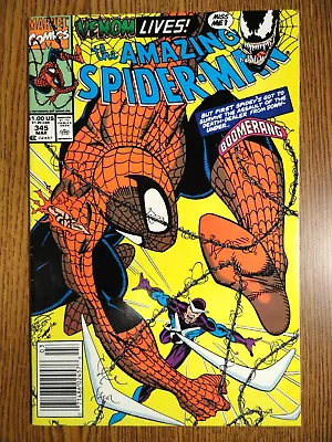 Buy Amazing Spider-man #345 Newsstand Venom Key 2nd Cletus Kasady Carnage Marvel 1st • 26.27£