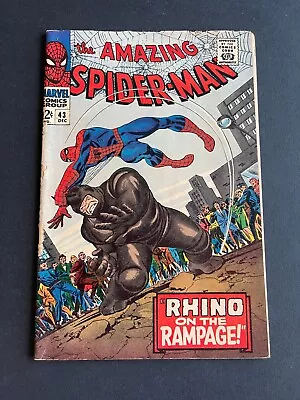 Buy Amazing Spider-Man #43- Origin Of The Rhino (Marvel, 1966) VG/VG+ • 93.55£