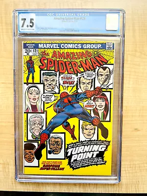 Buy THE AMAZING SPIDER-MAN #121 CGC 7.5 KEY Issue  Death Of Gwen Stacy ! • 387.53£