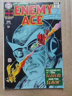Buy Star Spangled War Stories 138 Dc Cover Detached At Top Staple Enemy Ace DC • 6.99£