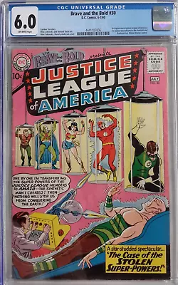 Buy *brave And The Bold #30 Cgc 6.0*dc Comics 1960*3rd App Of Justice League America • 640.69£