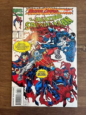 Buy Amazing Spider-Man 379 Marvel Comics Maximum Carnage Pt 7 Venom 1993 • 3.11£