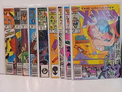 Buy Uncanny X-men Lot Of 9 #204,208,209,215,220,223,228,241,246 Most NEWSSTAND • 27.96£