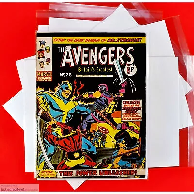 Buy The Avengers 26     1 Marvel Comic Book Bag And Board 16 3 74 UK 1974 (Lot 2420 • 7£